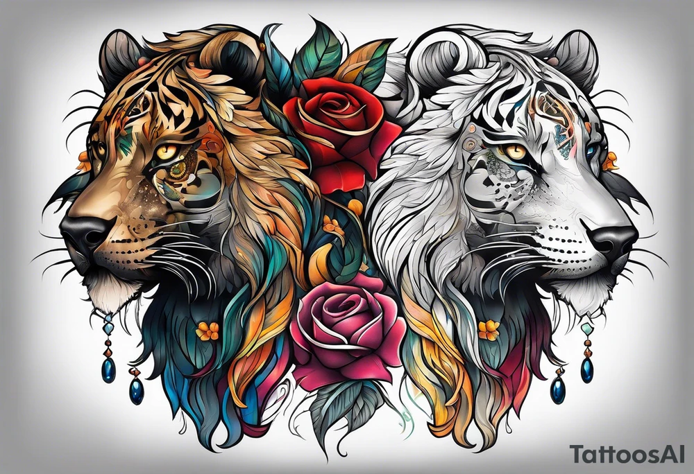 Side neck tattoo idea