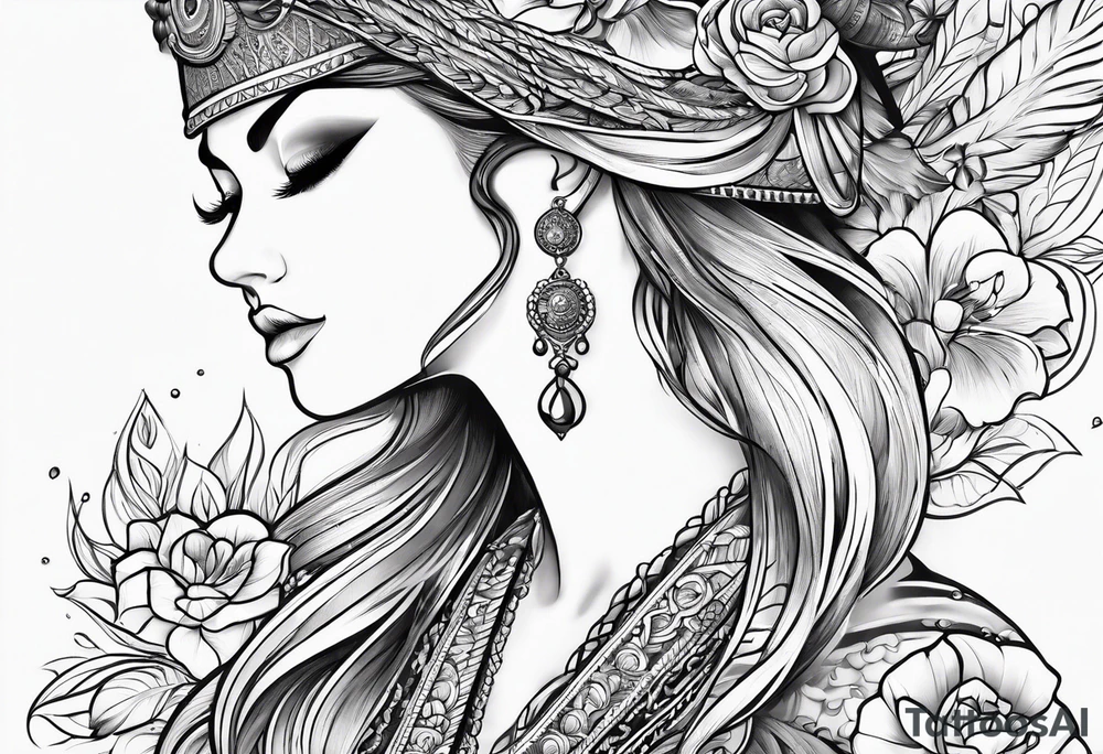 3 lines interconecting tattoo idea