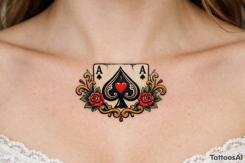 Ace of spades tattoo tattoo idea