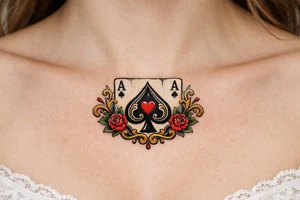 Ace of spades tattoo tattoo idea