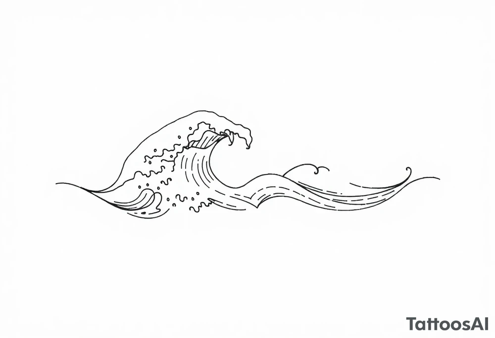 waves tattoo idea