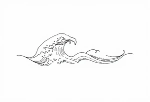 waves tattoo idea