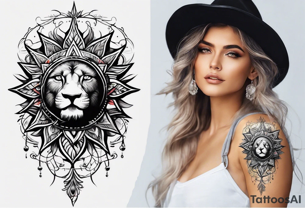 sun tattoo idea