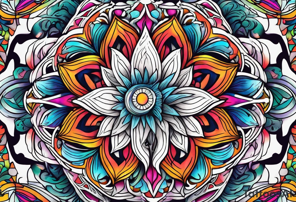 psychedelic tattoo idea