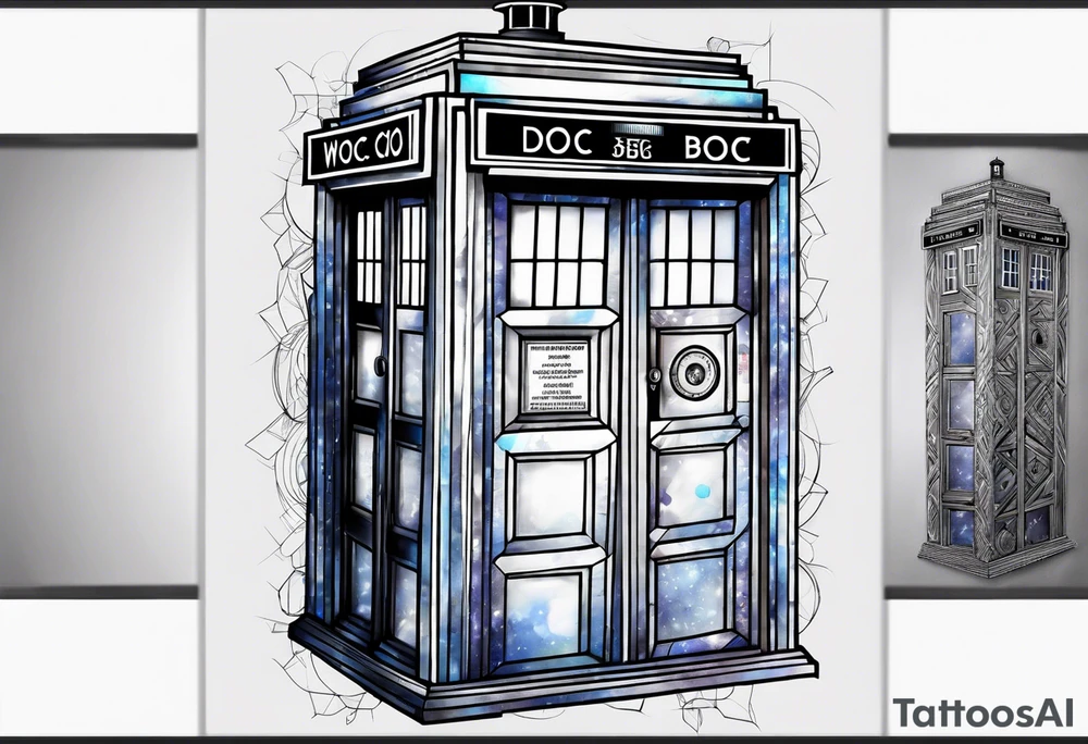 Doctor who tardis tattoo idea