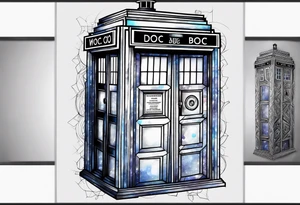 Doctor who tardis tattoo idea