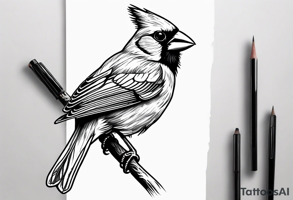Cardinal tattoo idea