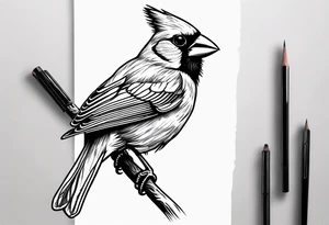 Cardinal tattoo idea