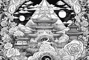 Naruto mixed with one piece tattoo idea