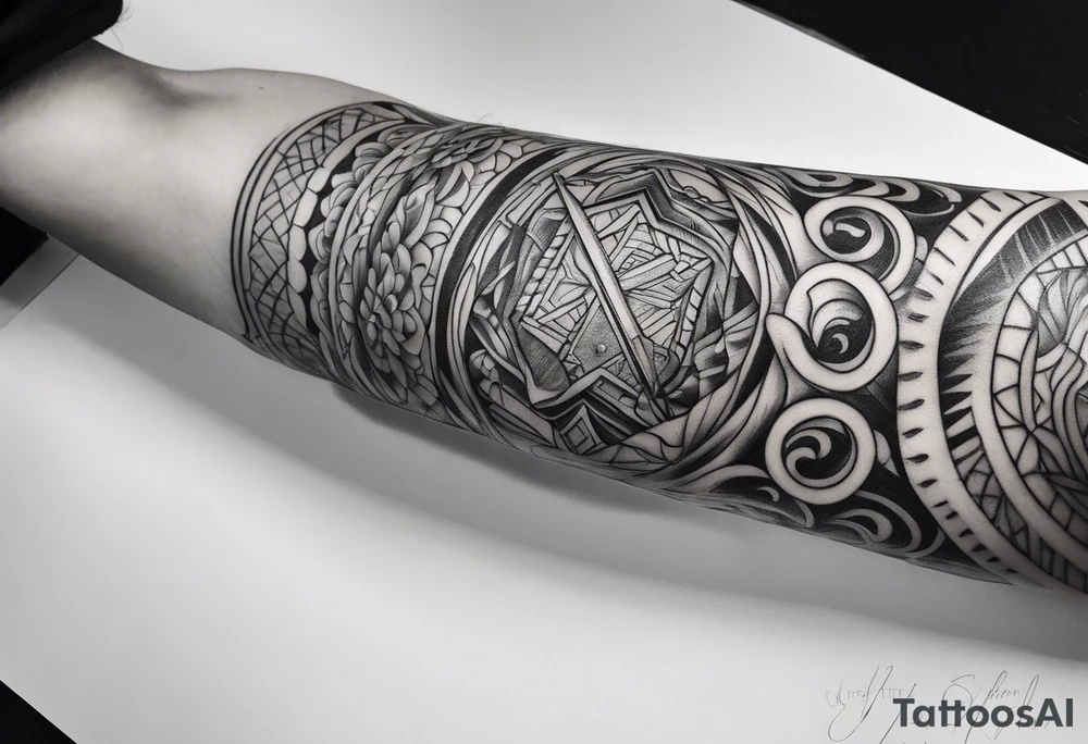 forearm sleeve tattoo idea