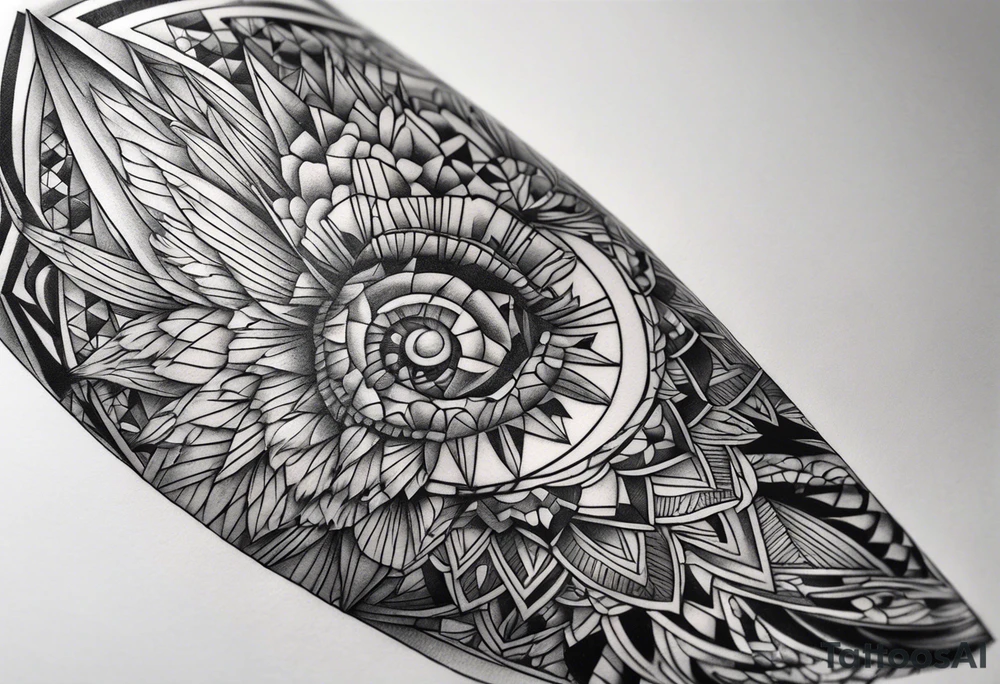 protruding extreme joint pain elbow fragmented on arm tattoo idea