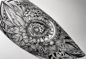 protruding extreme joint pain elbow fragmented on arm tattoo idea
