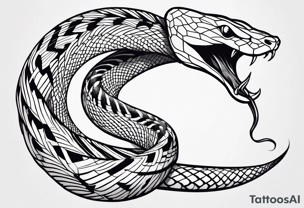 A snake Swallowing it's tail tattoo idea