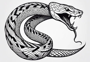 A snake Swallowing it's tail tattoo idea