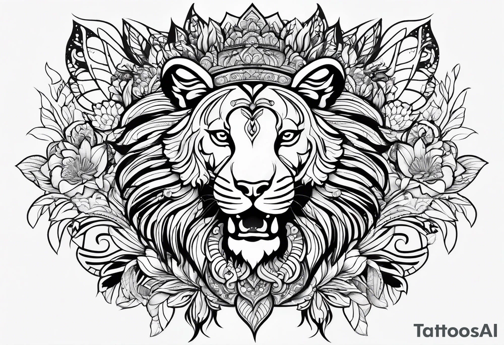 Kampala uganda animals flowers tattoo idea