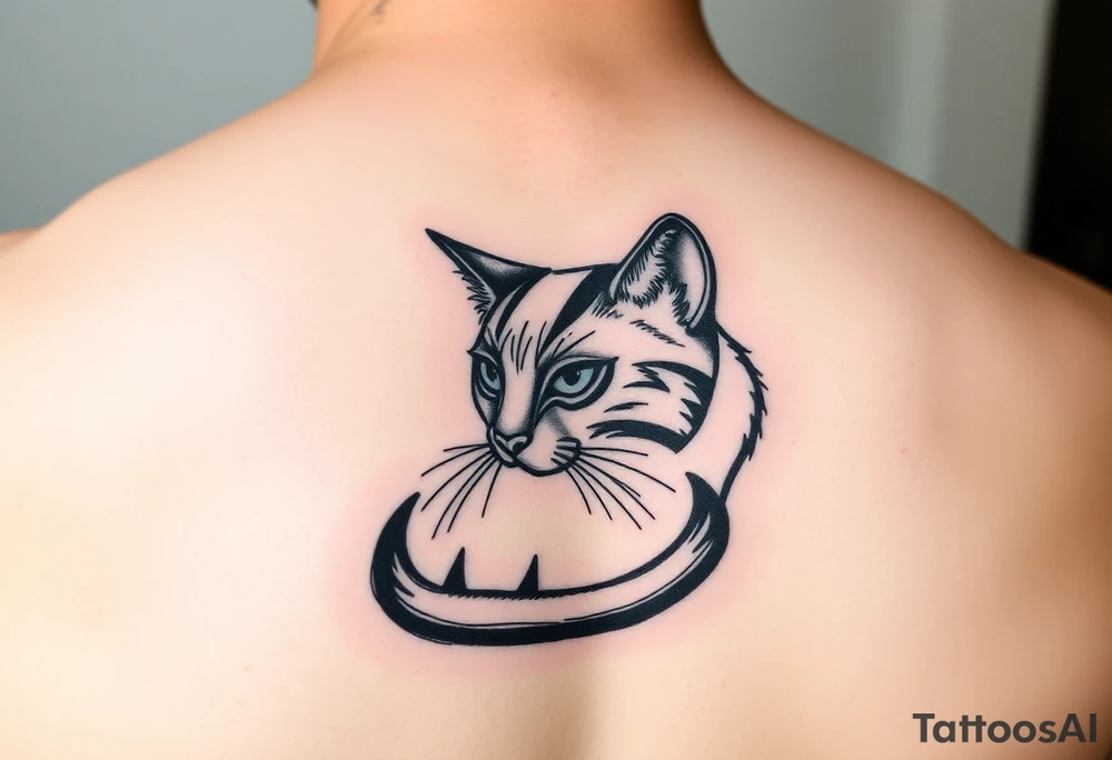 Black Cat tattoo idea