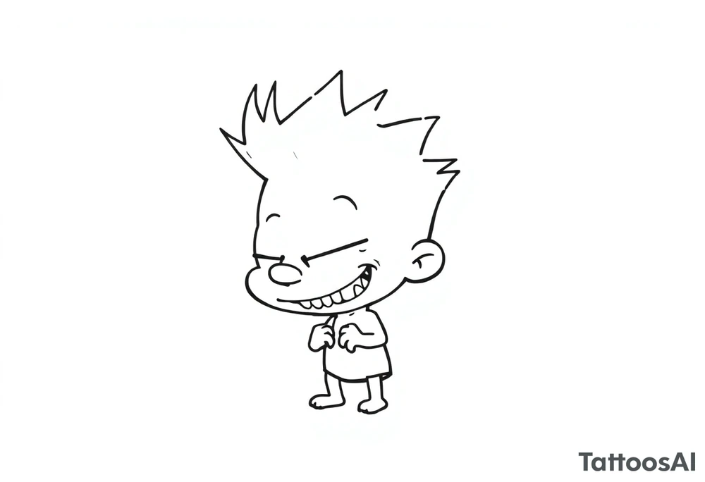 tommy pickles from the rugrats tattoo idea