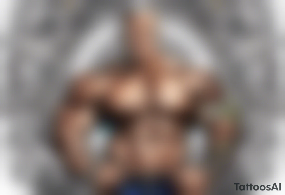 Funny old bodybuilder tattoo idea