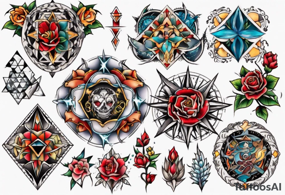Patchwork Tattoo Style tattoo idea
