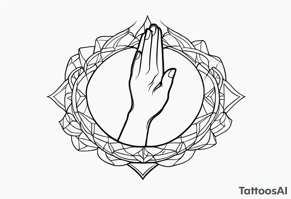 PRAYING HAND tattoo idea