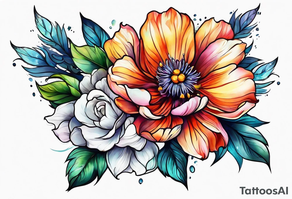 Flower tattoo idea