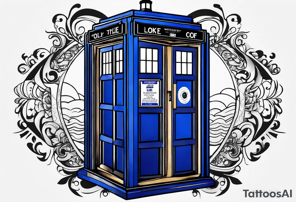 Only the tardis. Nothing else. tattoo idea