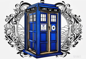 Only the tardis. Nothing else. tattoo idea