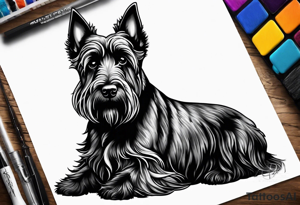 Scottish terrier tattoo idea