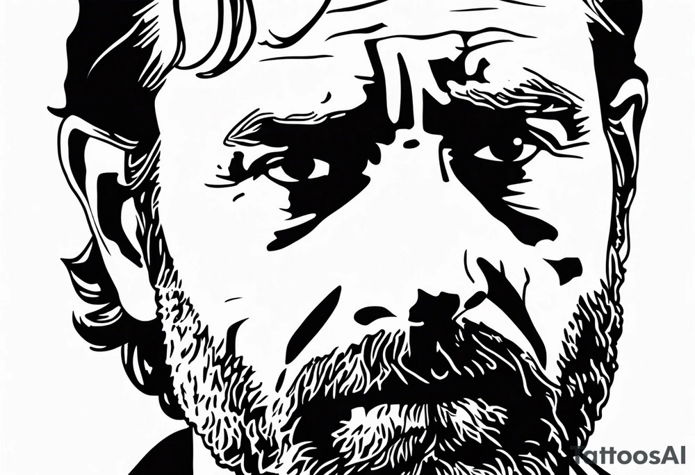 The walking dead rick grimes objet tattoo idea