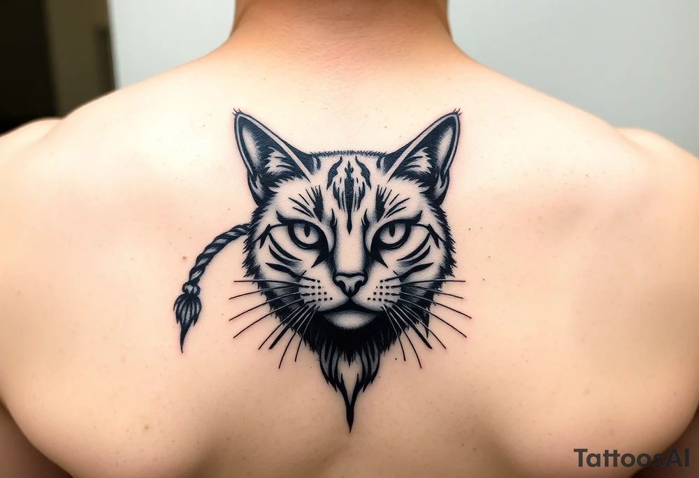 Black Cat tattoo idea