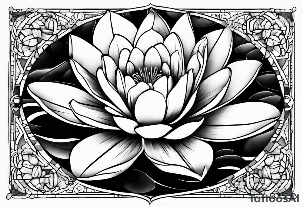 Lilly pad and word I BELIEVE tattoo idea