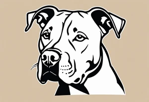 Pitbull blond brown god tattoo idea