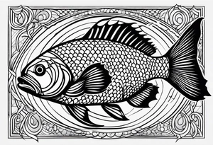 Fish scales tattoo idea