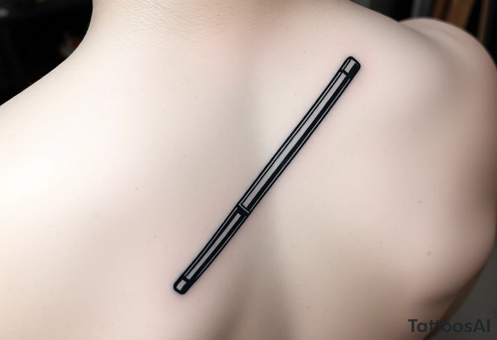 chinese chopsticks with ancient treatment about 5cm long , 1 cm wide tattoo idea