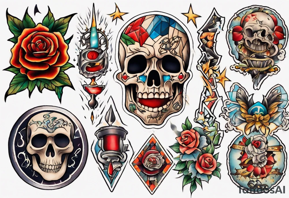 Patchwork Tattoo tattoo idea