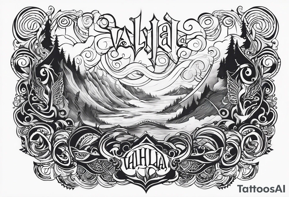 Valhalla fog gods tattoo idea
