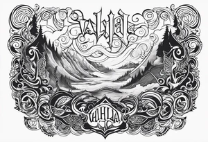 Valhalla fog gods tattoo idea