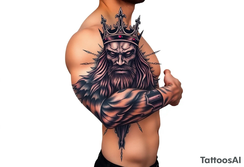 king tattoo idea