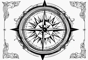 Military compass tattoo idea