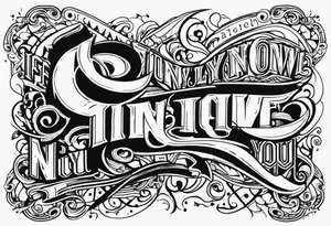 If only you knew tattoo idea