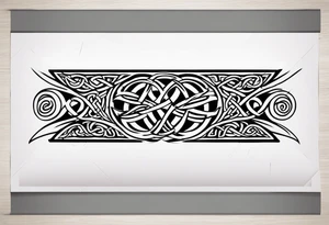 Cheers Mate text, armband +Celtic +Cancer Ribbon +tribal +artistic tattoo idea