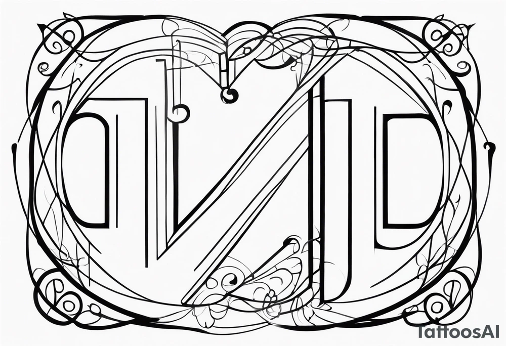 ⅓ fraction with simple flourishes or design elements around the numbers tattoo idea