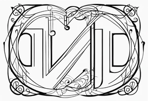 ⅓ fraction with simple flourishes or design elements around the numbers tattoo idea