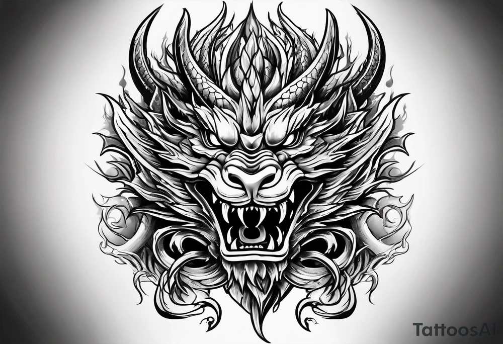 Angry dragon whoes claw end on my hand tattoo idea