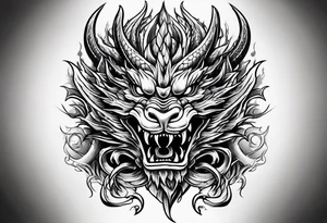 Angry dragon whoes claw end on my hand tattoo idea