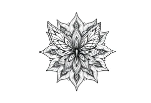 Tatuagem mandala com borboleta tattoo idea