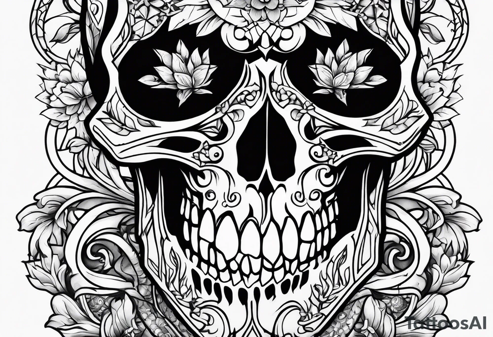 skeleton tattoo idea