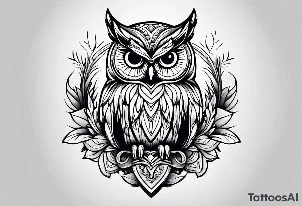Owl family tattoo idea