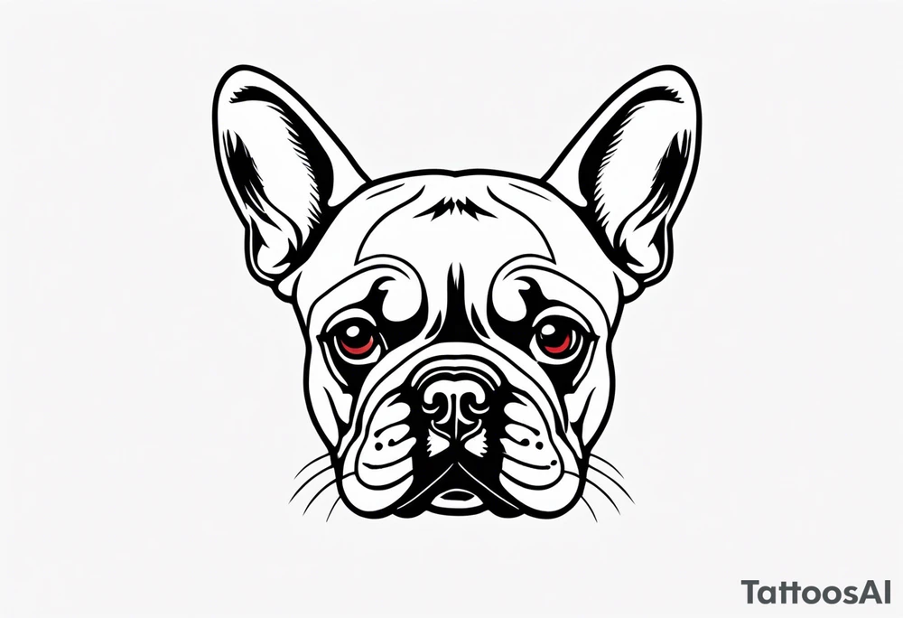 French bulldog tattoo idea