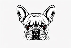 French bulldog tattoo idea